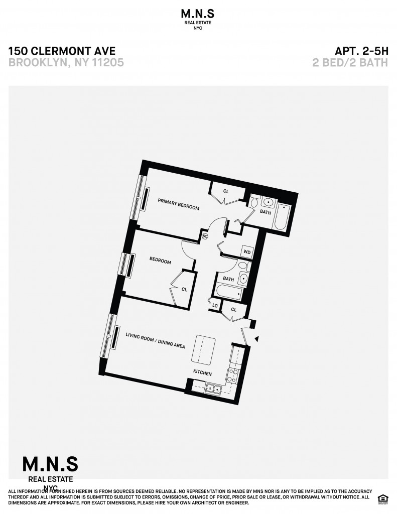 Floorplan for 375 Myrtle Avenue, 4-H