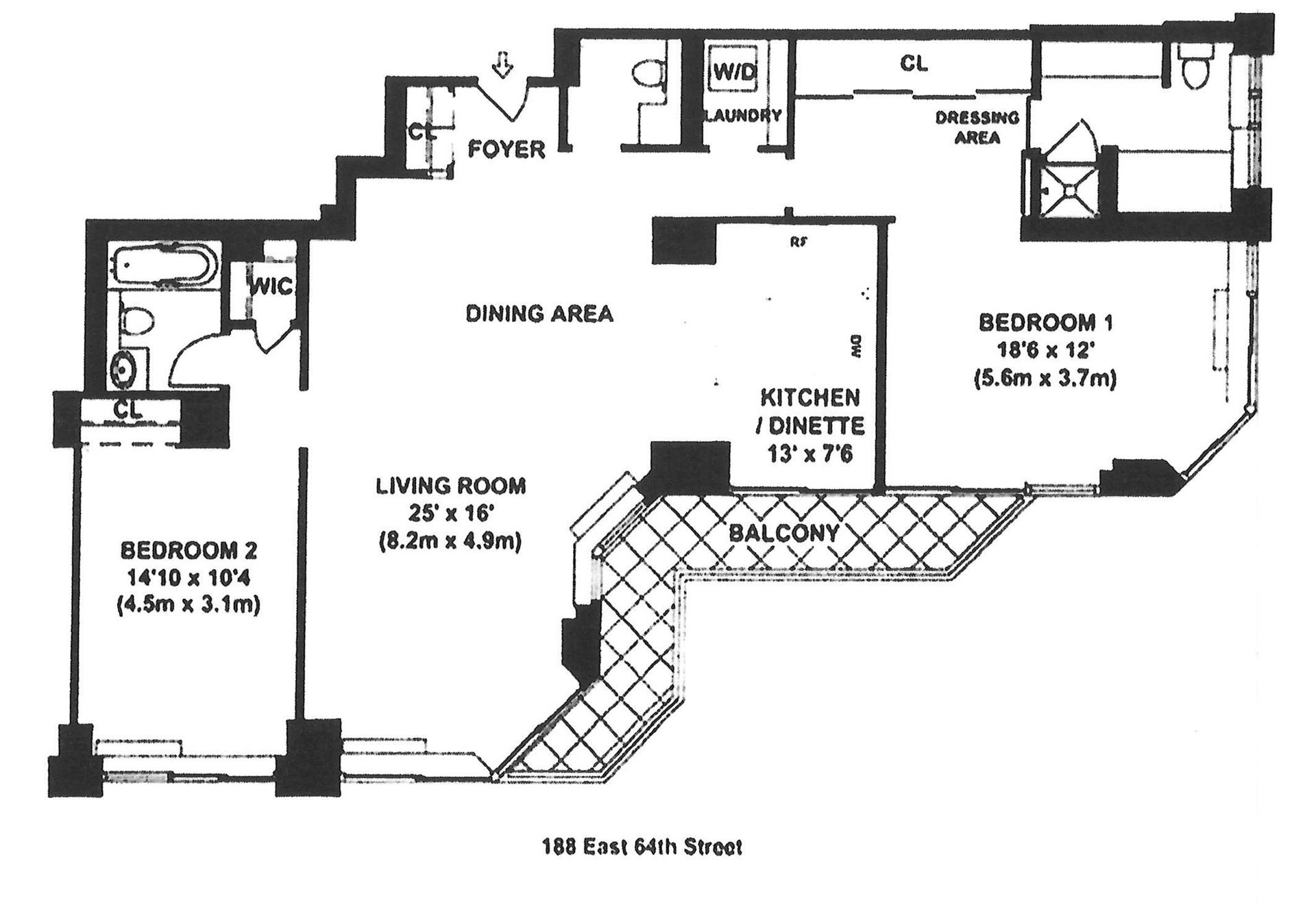 Floorplan for 188 East 64th Street, 2903