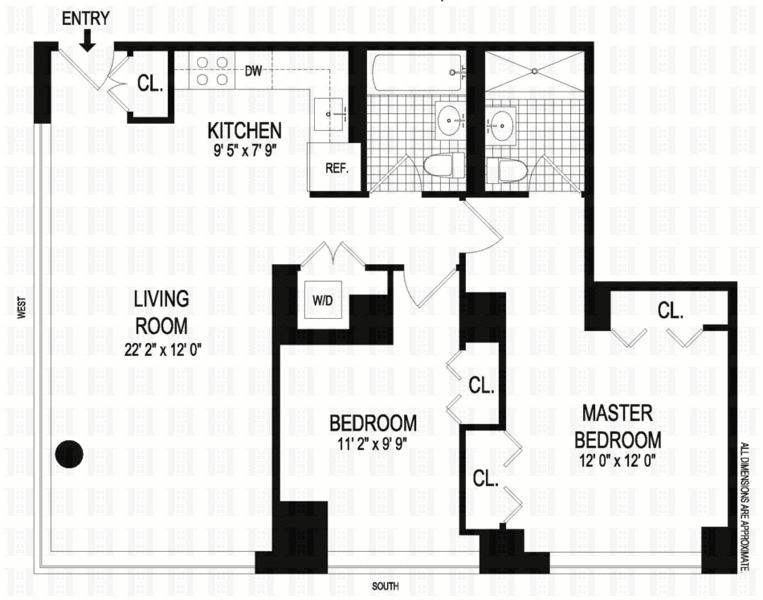 Floorplan for 230 Ashland Place, 29D