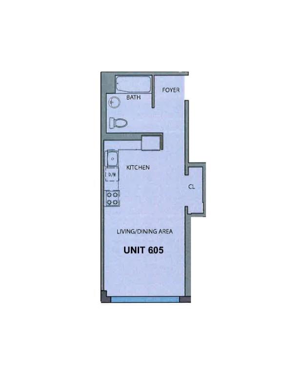 Floorplan for 2183 3rd Avenue, 605