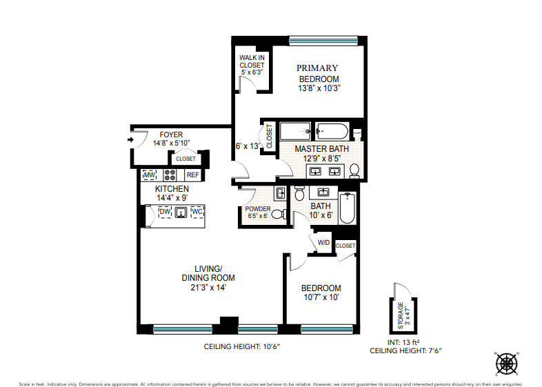 Floorplan for 438 East 12th Street, 5K