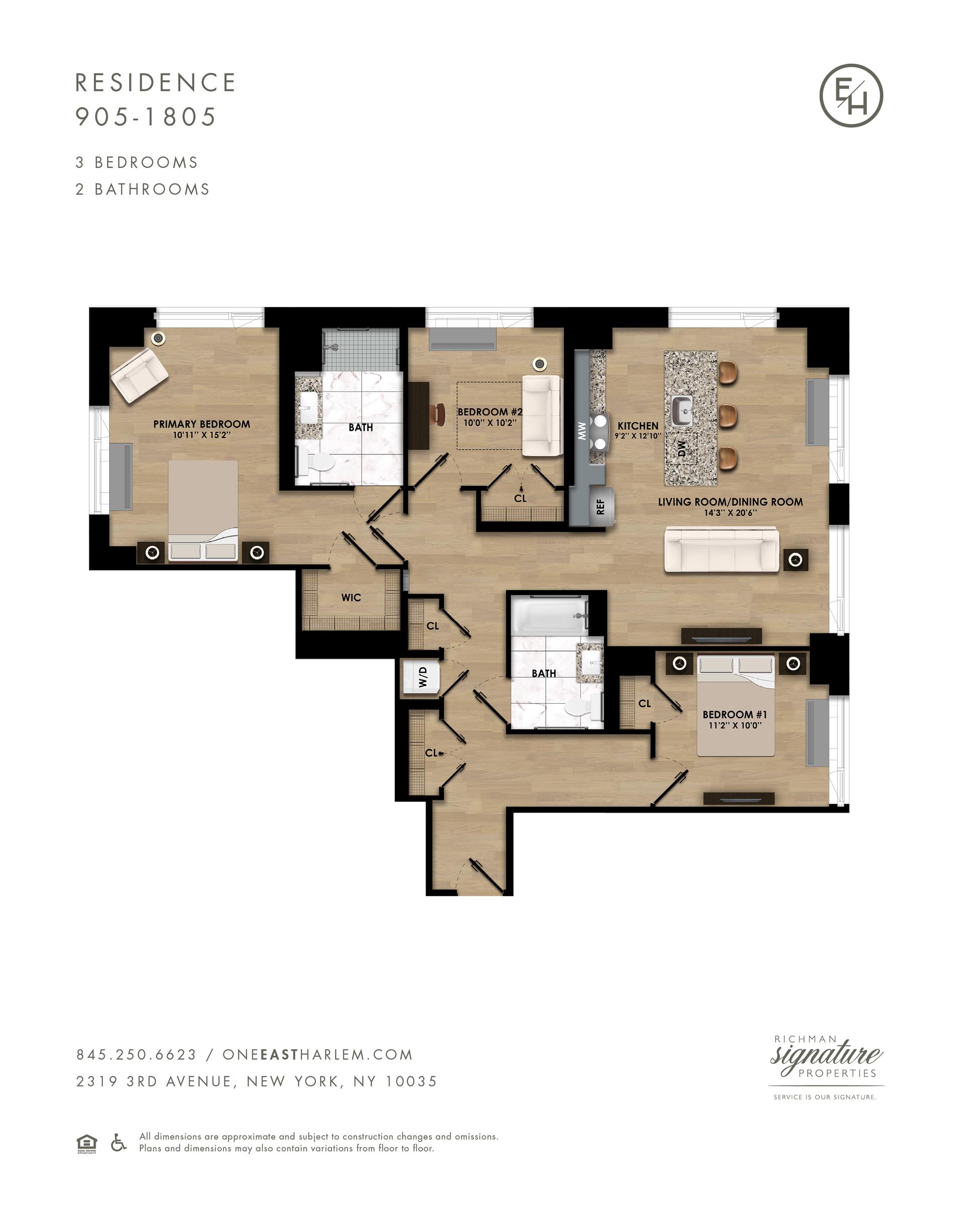 Floorplan for 2319 3rd Avenue, 1205