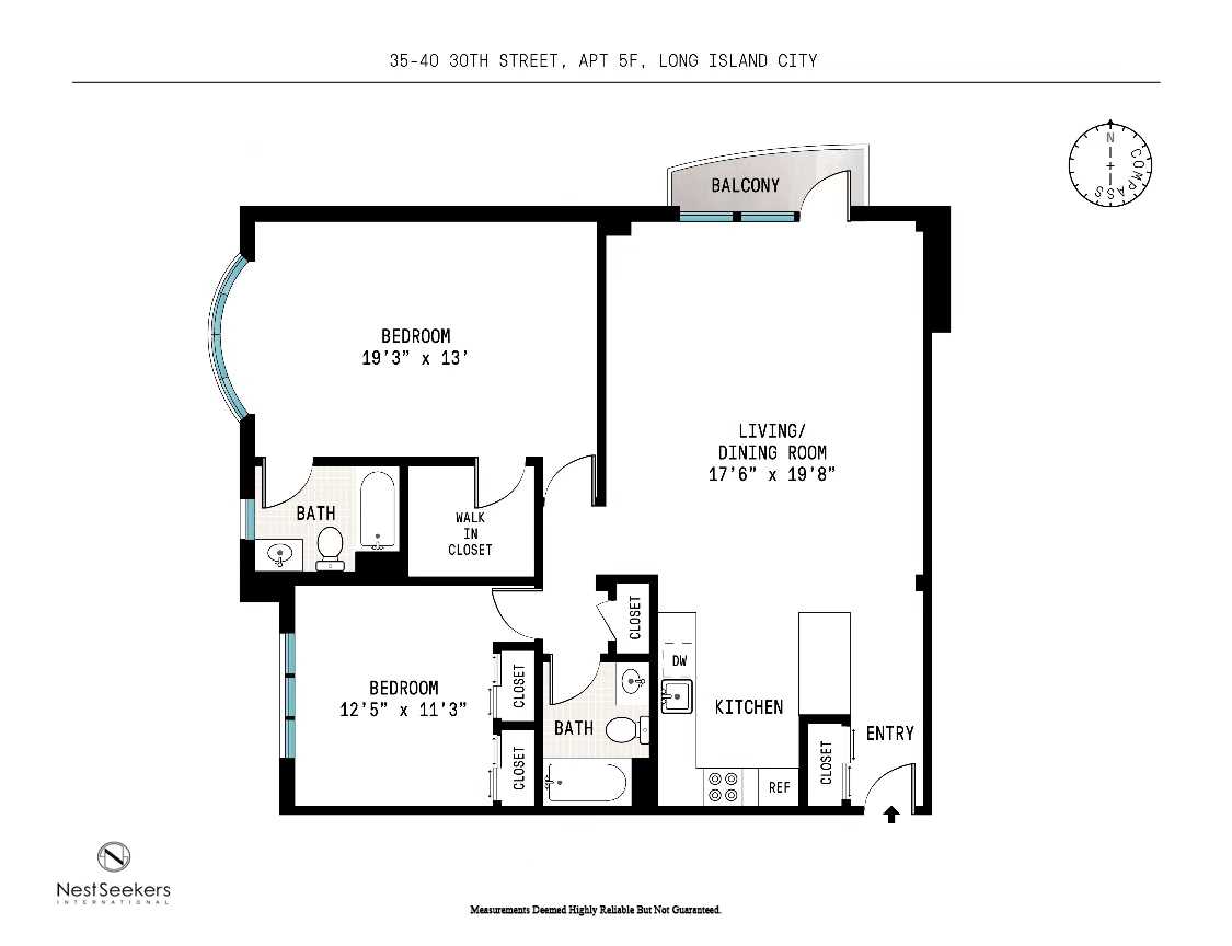 Floorplan for 35-40 30th Street, 4-F