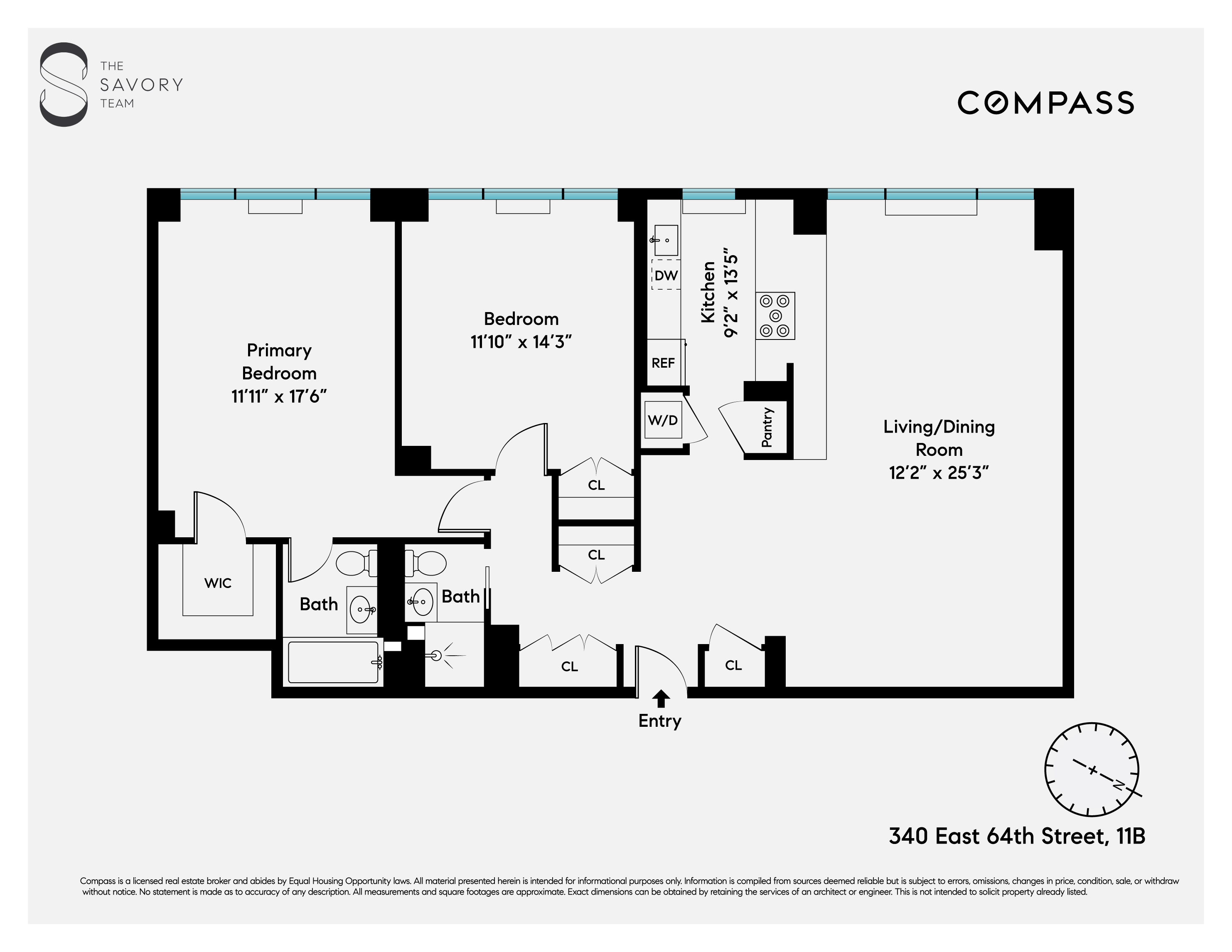 Floorplan for 340 East 64th Street, 11B