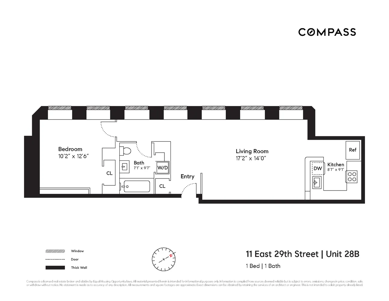 Floorplan for 11 East 29th Street, 28B