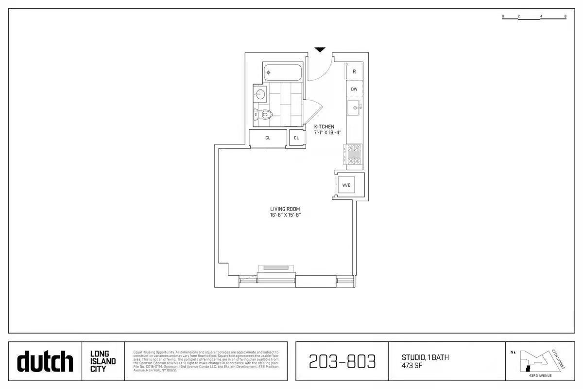 Floorplan for 25-19 43rd Avenue, 603