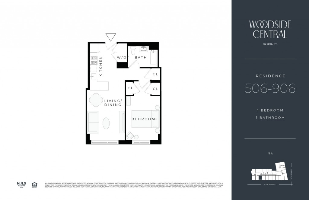 Floorplan for 46-10 70th Street, 906