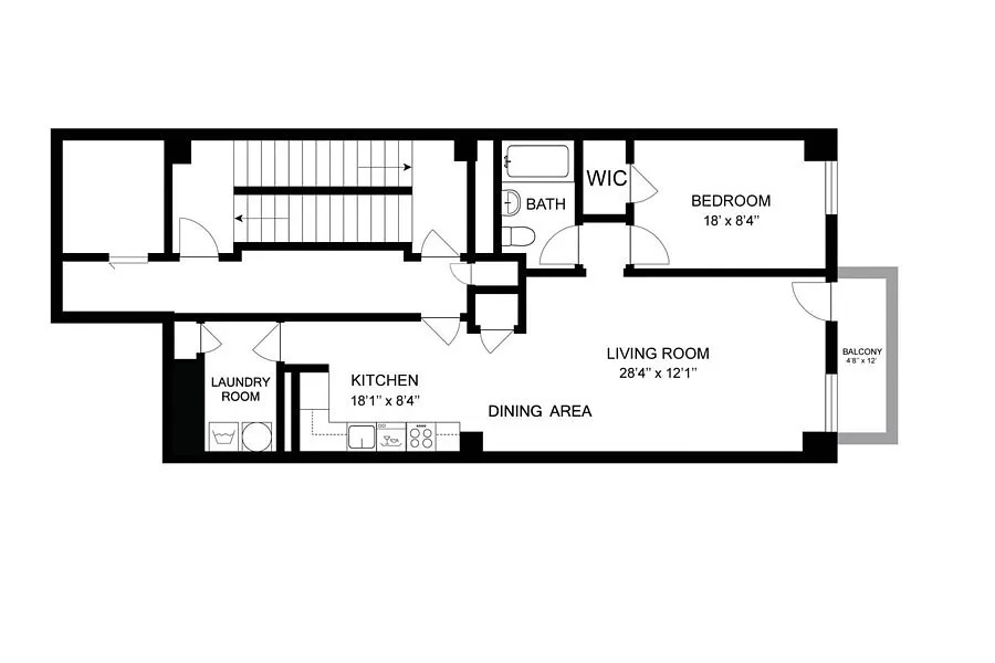 Floorplan for 195 Bowery, 5E