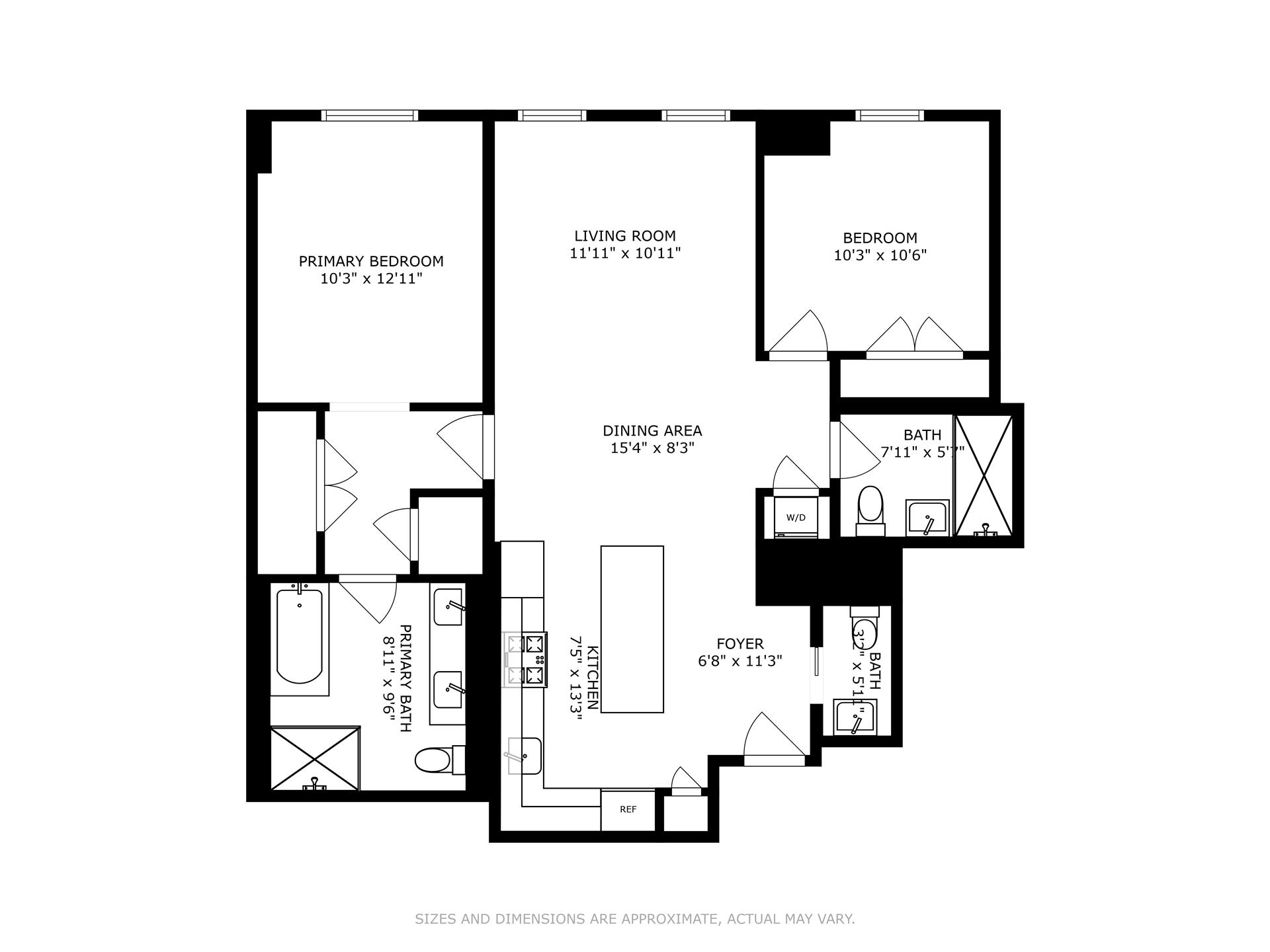 Floorplan for 215 West 28th Street, 3D