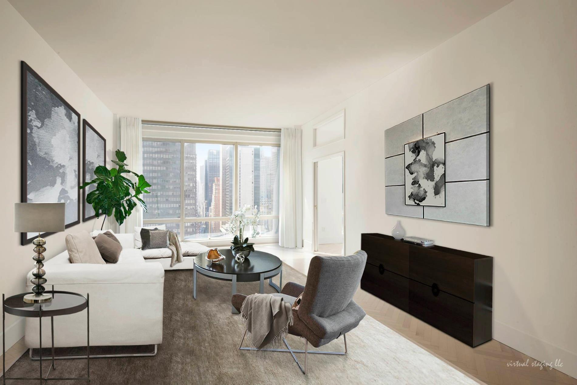 845 United Nations Plaza 35-E, Turtle Bay, Midtown East, NYC - 2 Bedrooms  
2 Bathrooms  
5 Rooms - 