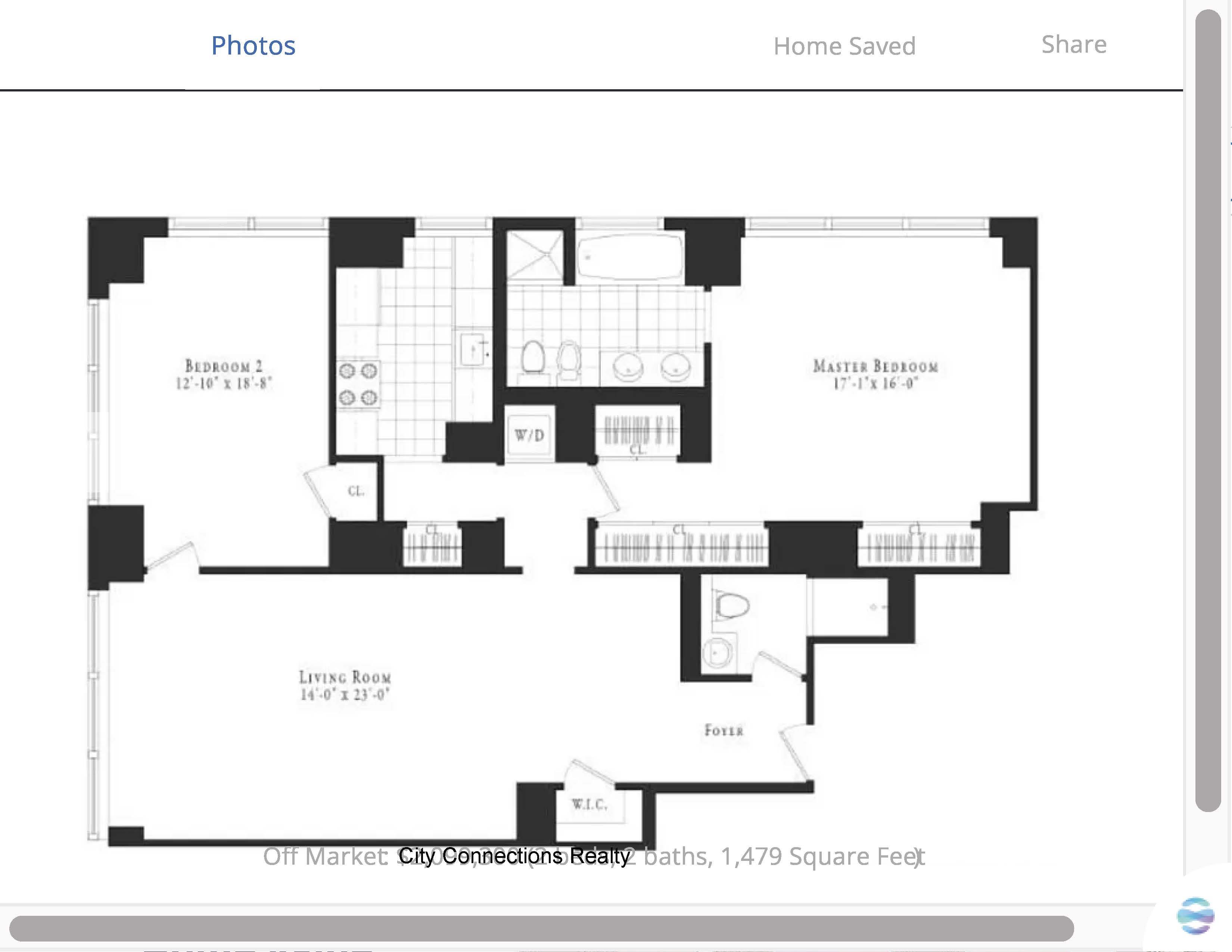 Floorplan for 845 United Nations Plaza, 35-E