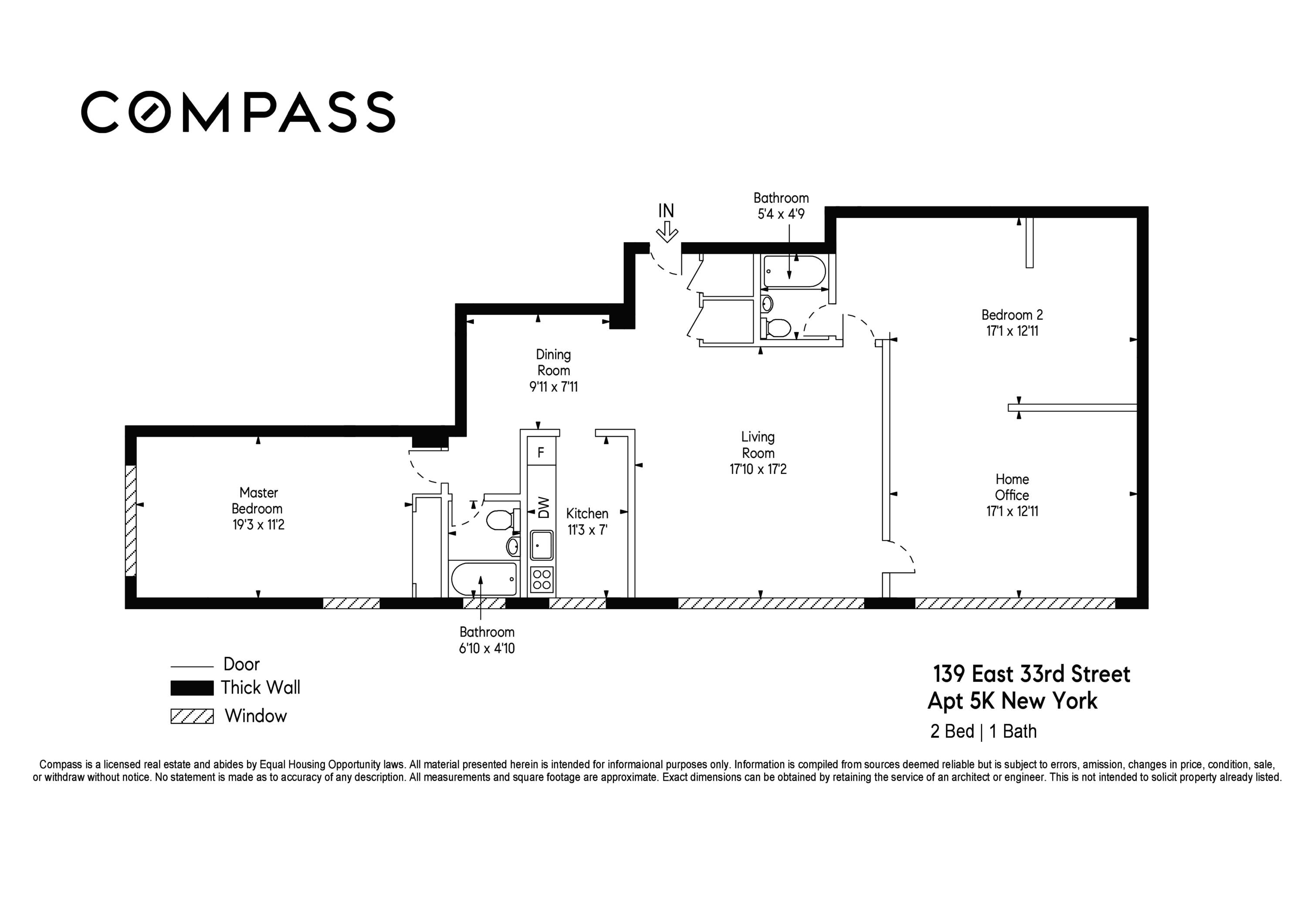 Floorplan for 139 East 33rd Street, 5K