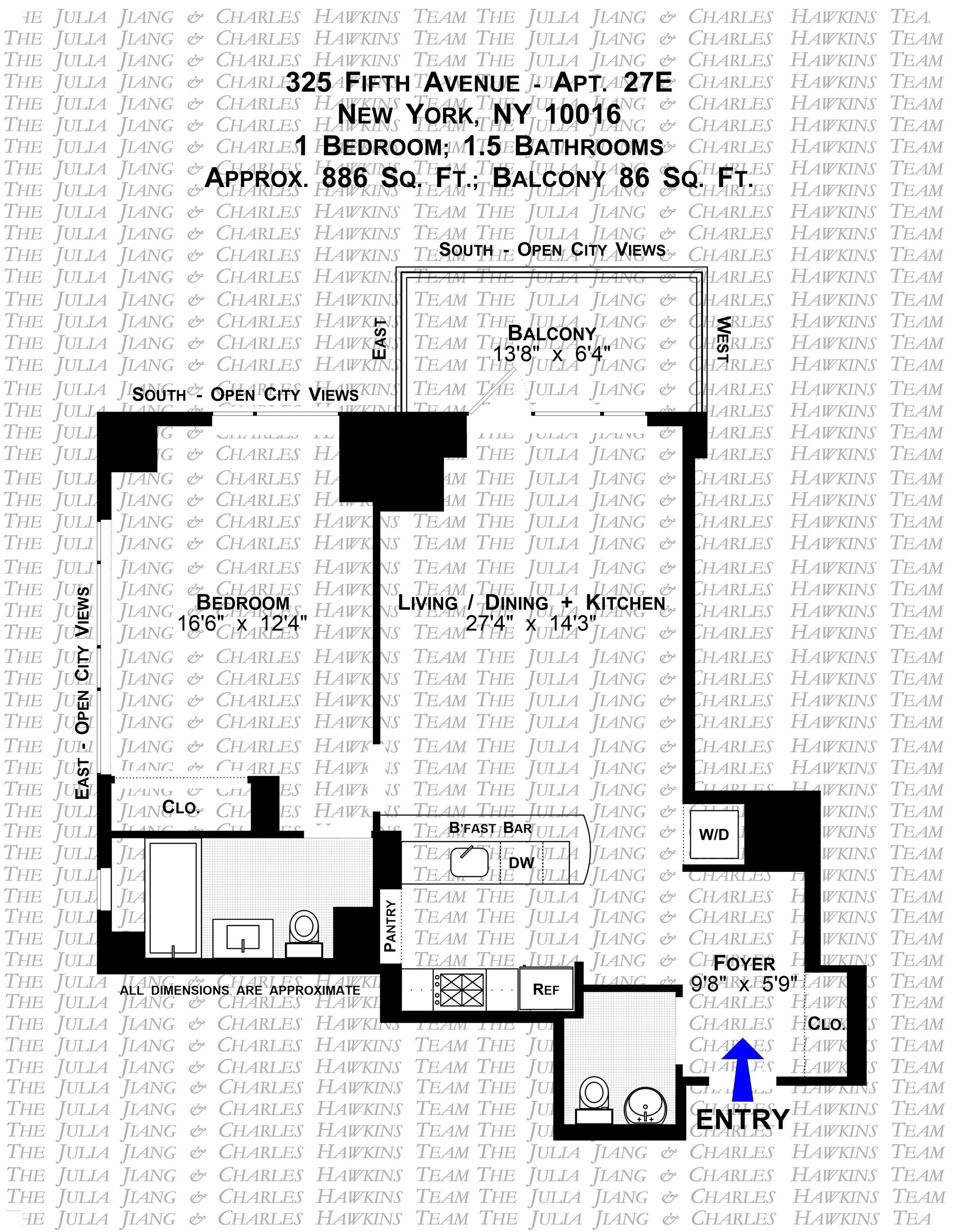 Floorplan for 325 5th Avenue, 27E