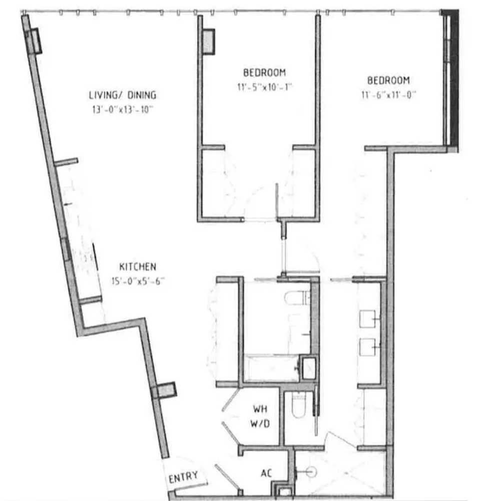 Floorplan for 429 Kent Avenue, 541