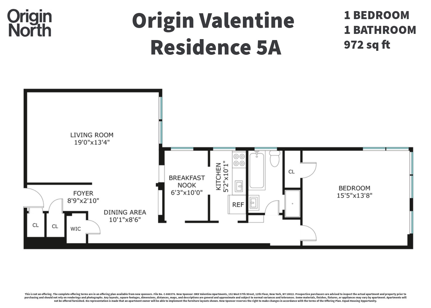 Floorplan for 3000 Valentine Avenue, 5A