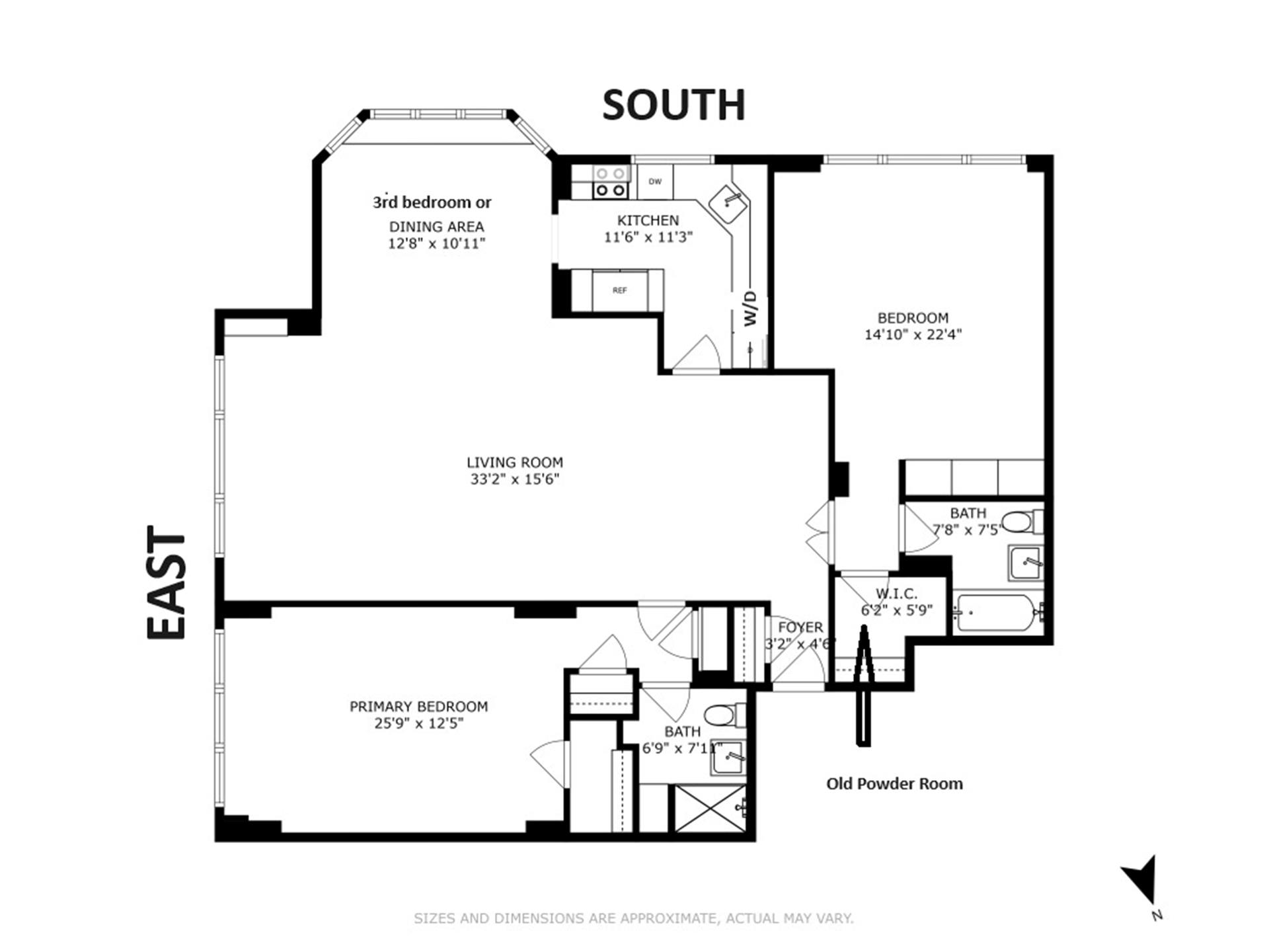 Floorplan for 175 East 62nd Street, 12C