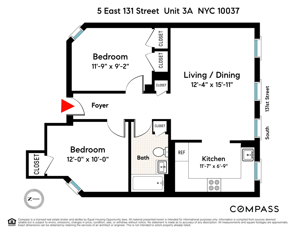 Floorplan for 5 East 131st Street, 3A