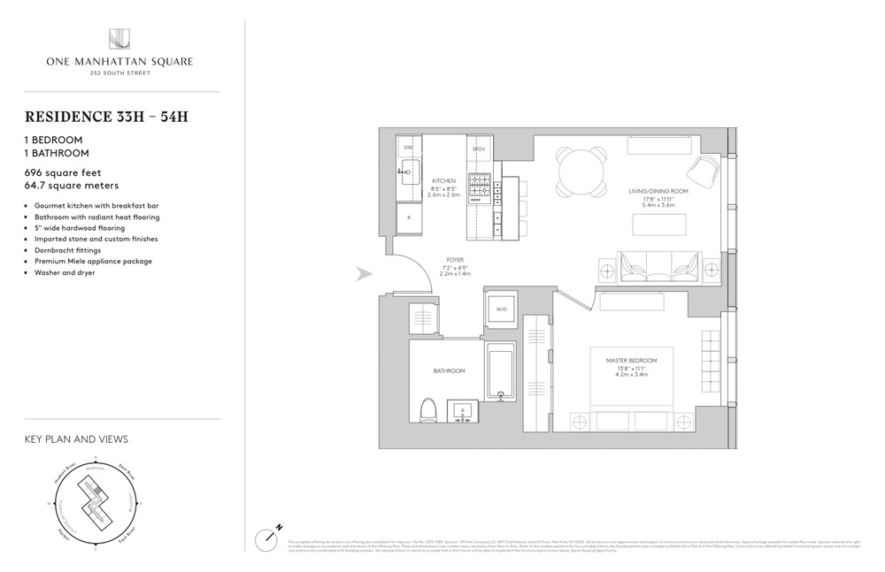 Floorplan for 252 South Street, 41H