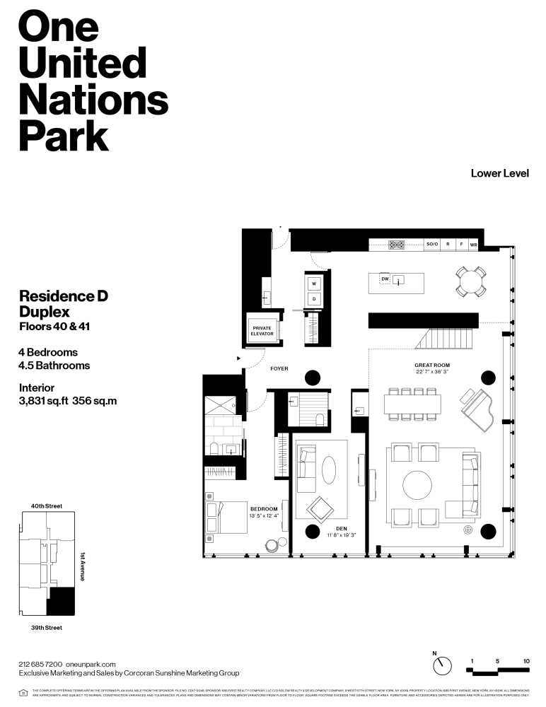 Floorplan for 695 1st Avenue, 40D