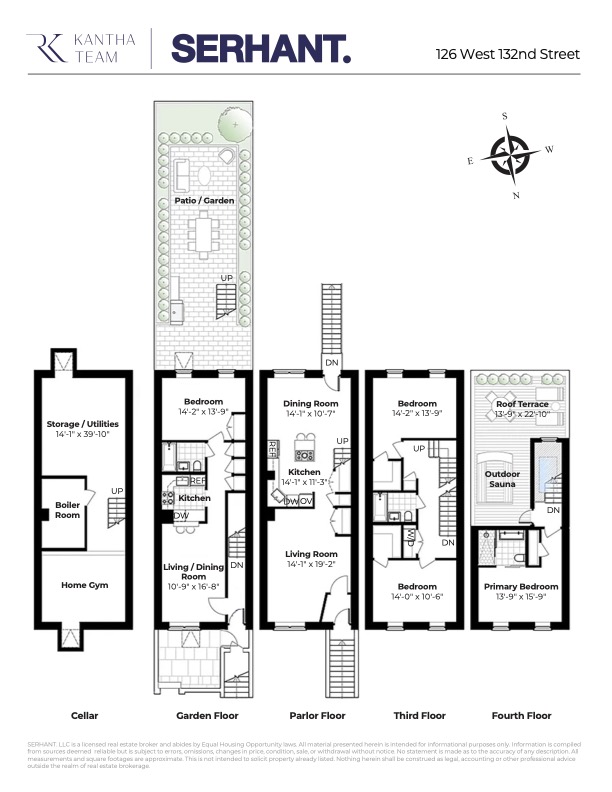 Floorplan for 126 West 132nd Street