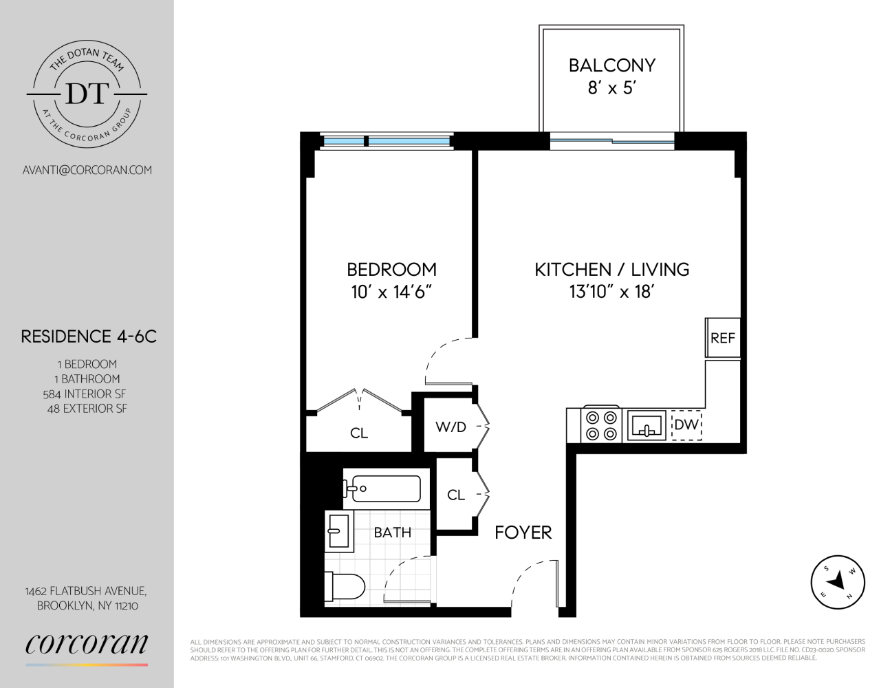 Floorplan for 1462 Flatbush Avenue, 5C