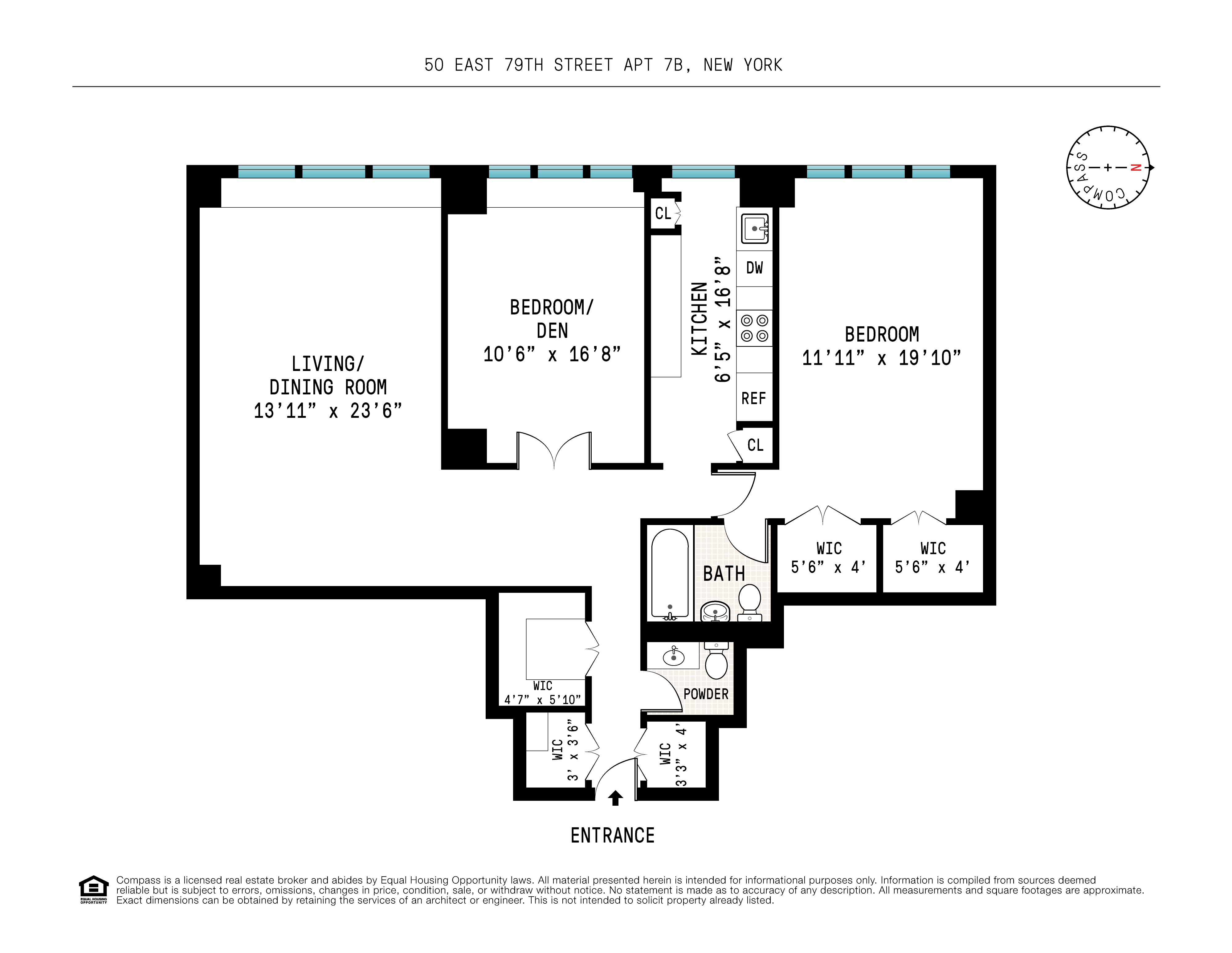 Floorplan for 50 East 79th Street, 7B