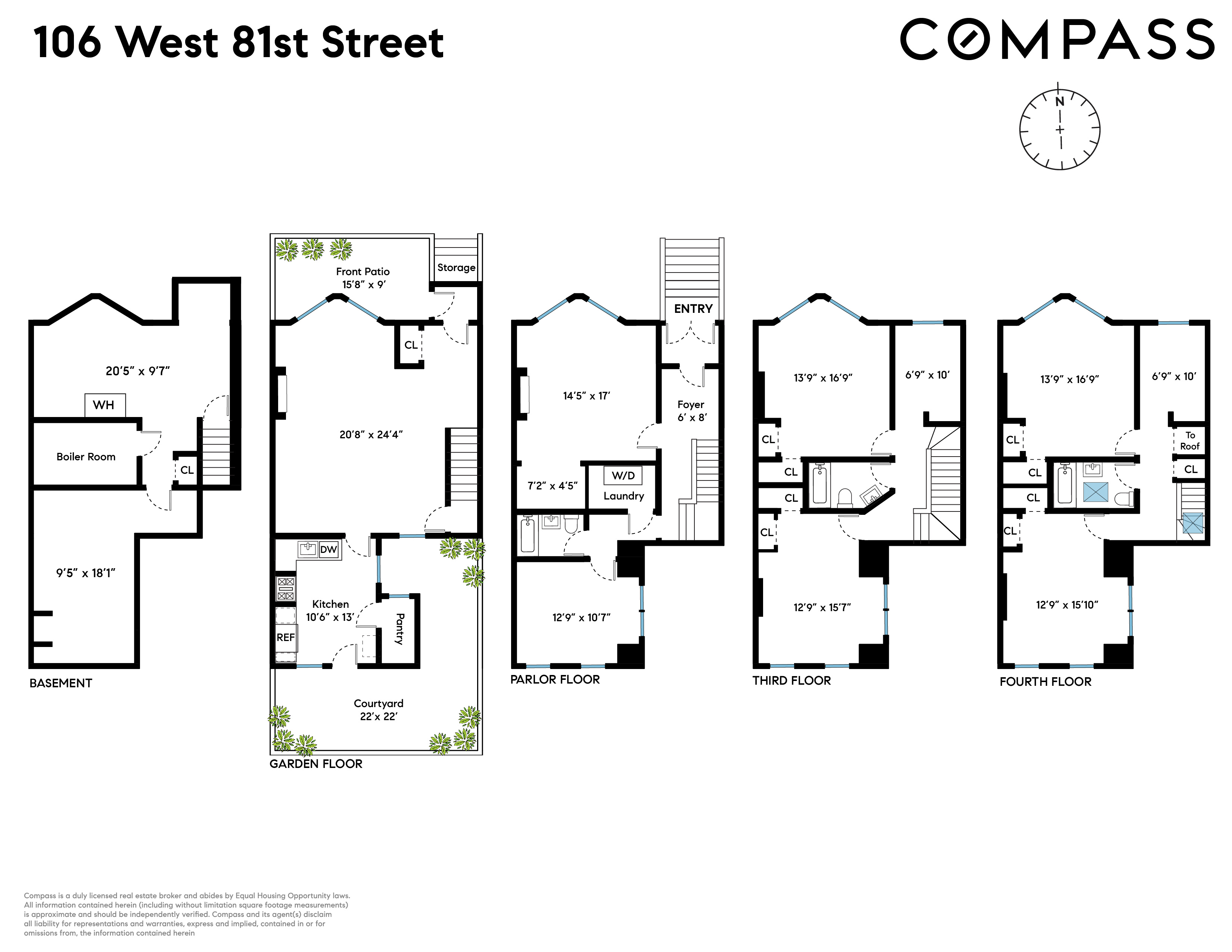 Floorplan for 106 West 81st Street