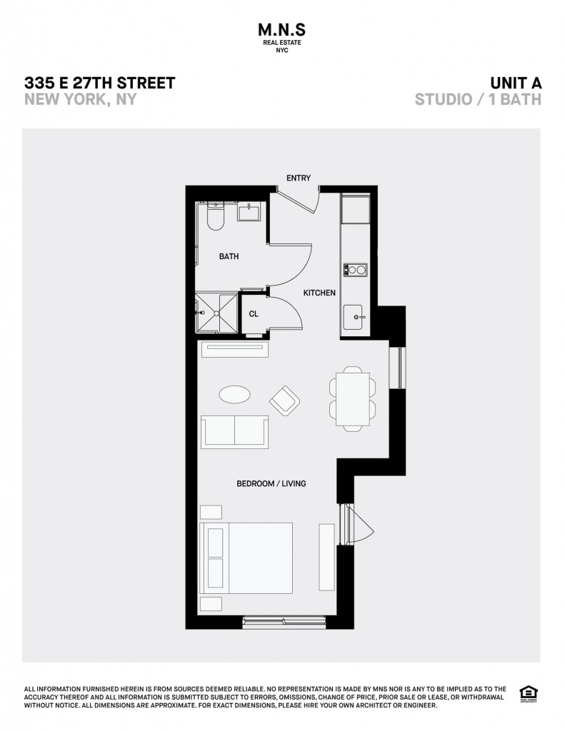 Floorplan for 335 East 27th Street, 9-A