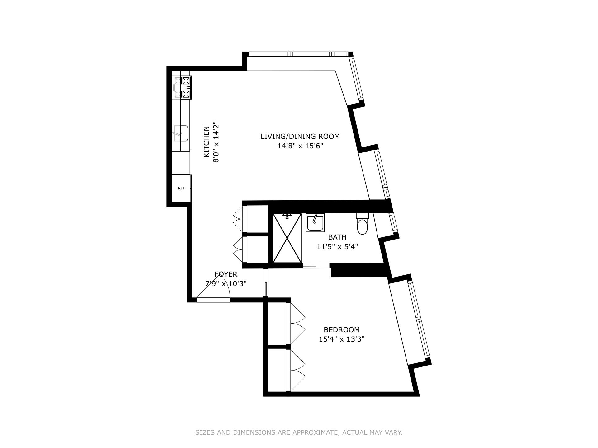 Floorplan for 123 Washington Street, 39A