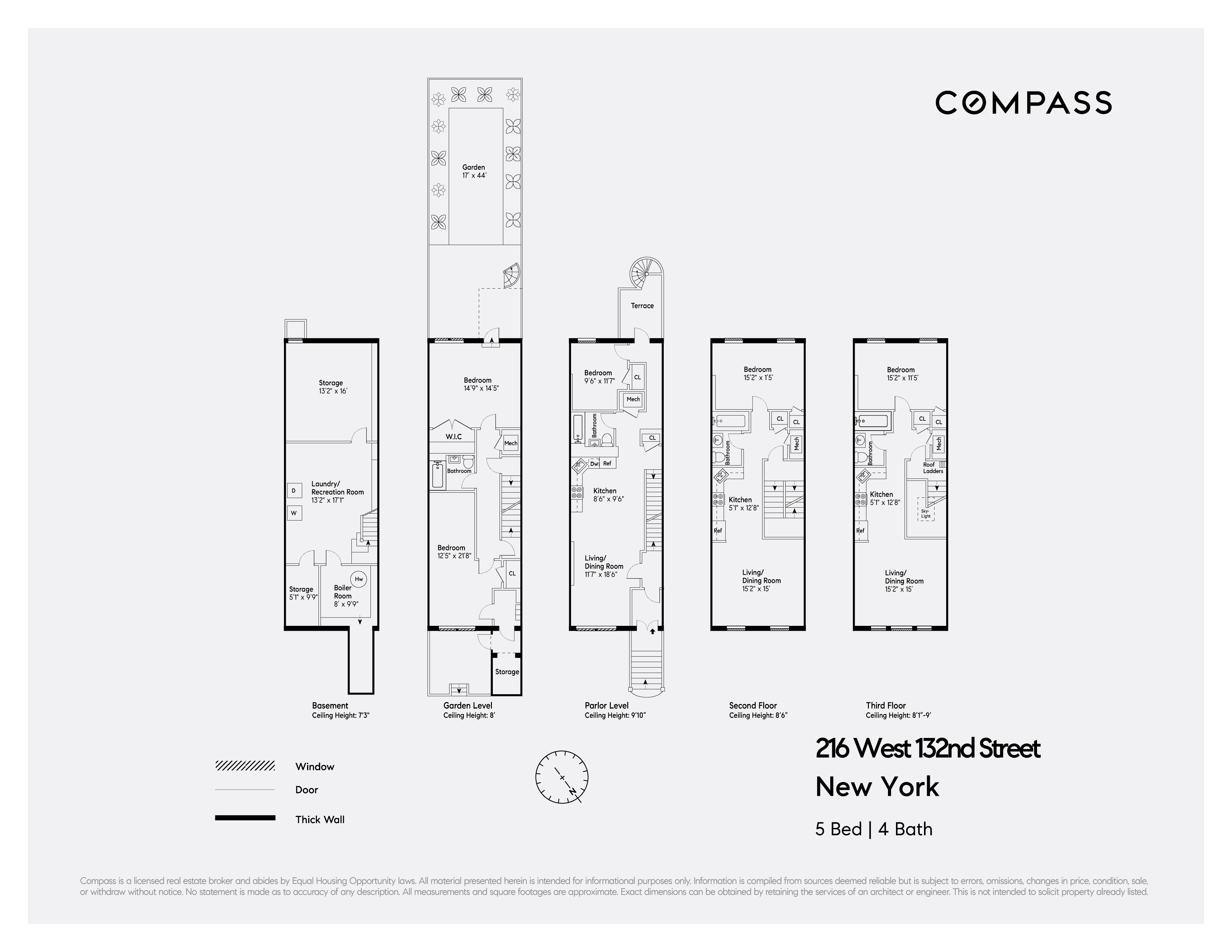 Floorplan for 216 West 132nd Street