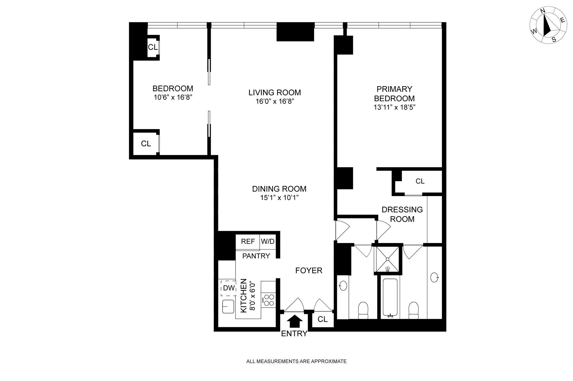 Floorplan for 641 5th Avenue, 27C