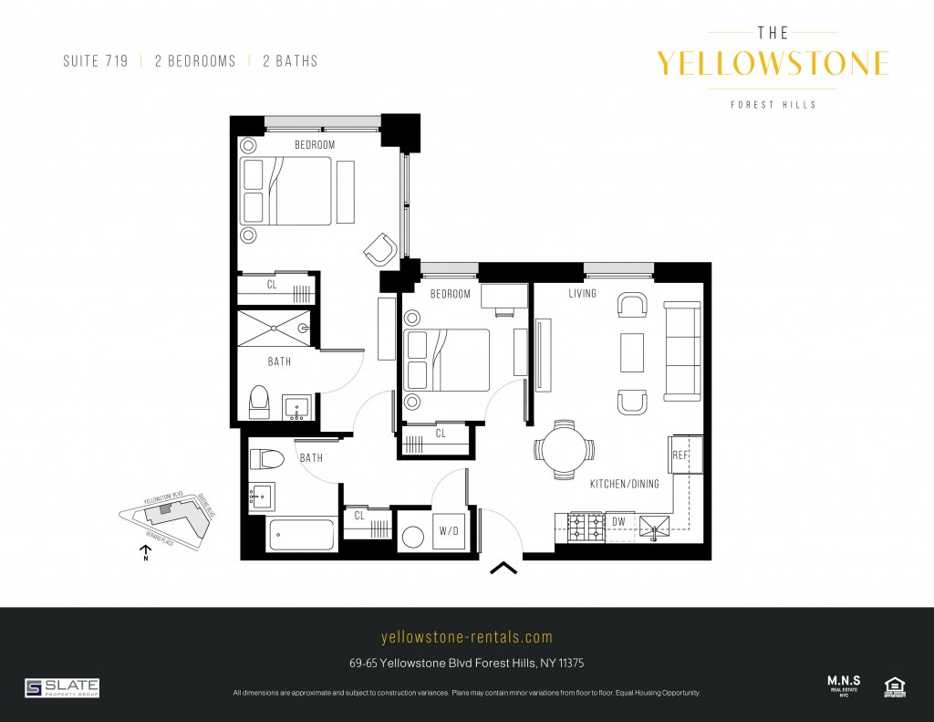 Floorplan for 69-65 Yellowstone Boulevard, 719