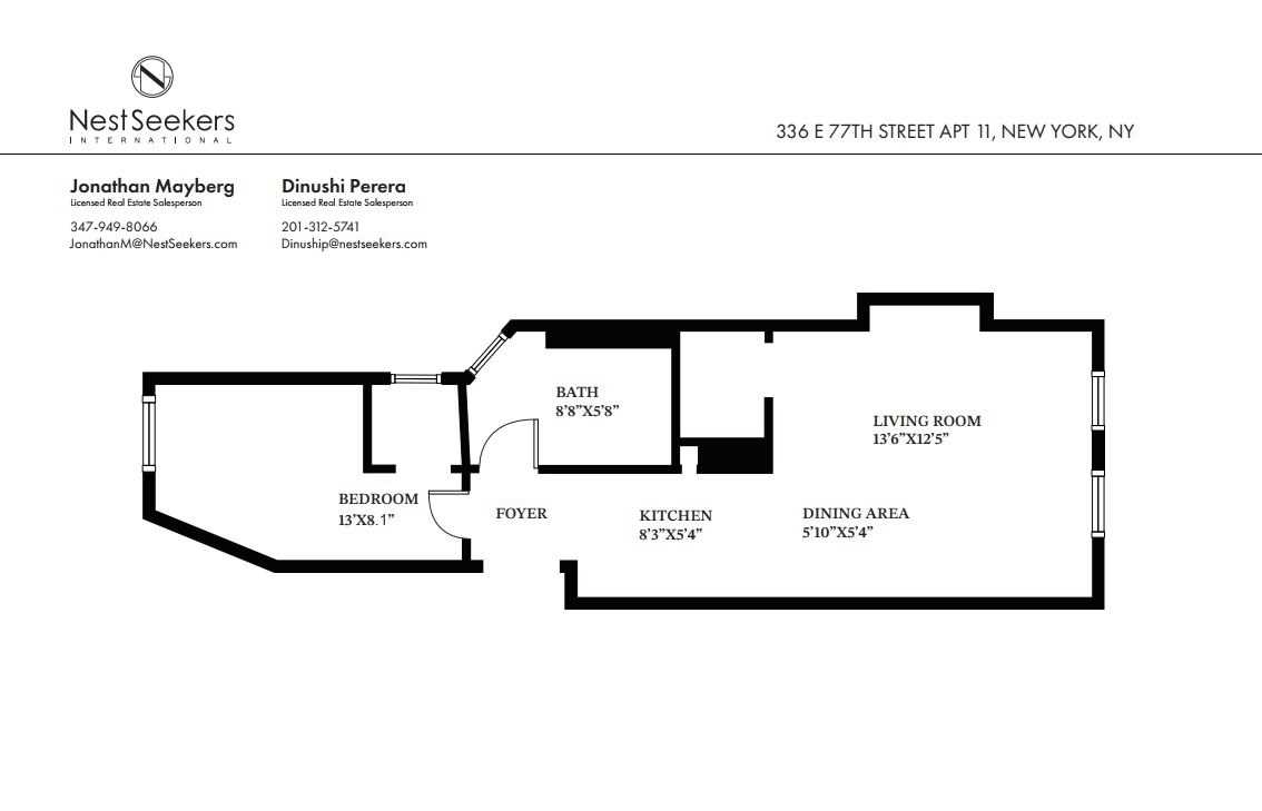 Floorplan for 336 East 77th Street, 11