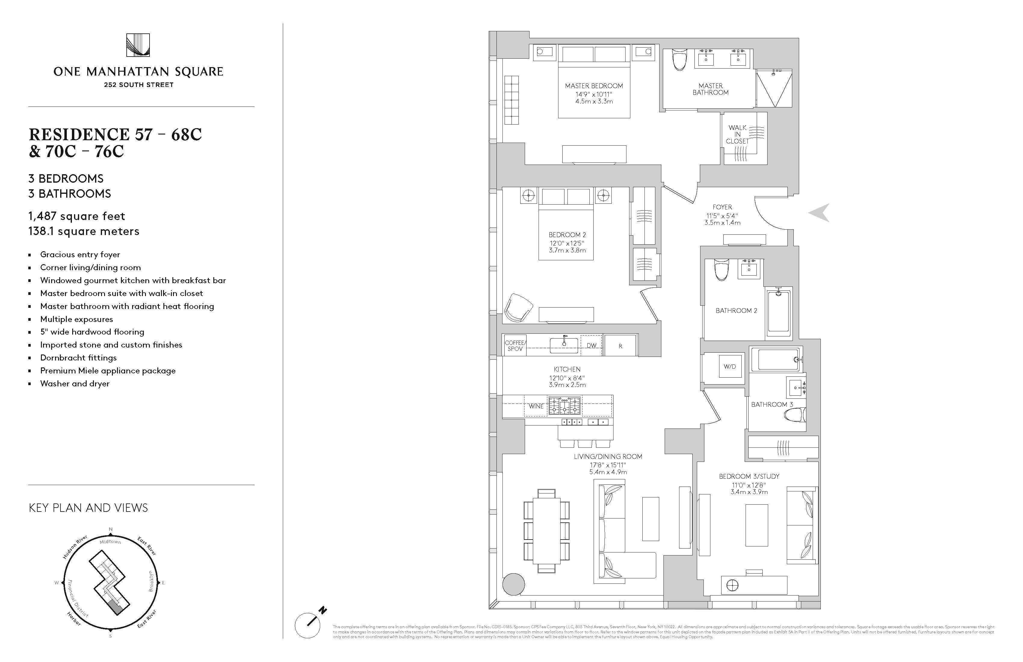 Floorplan for 252 South Street, 71C