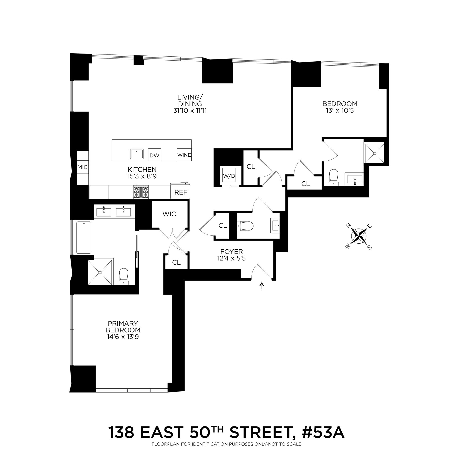 Floorplan for 138 East 50th Street, 53A