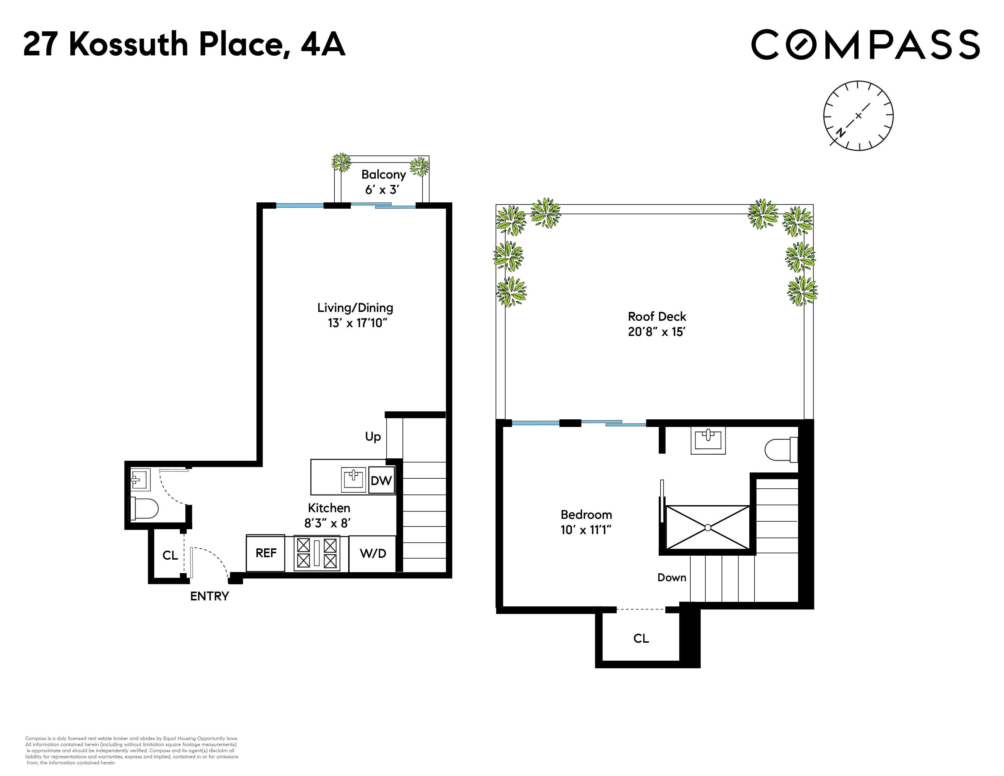 Floorplan for 27 Kossuth Place, 4A