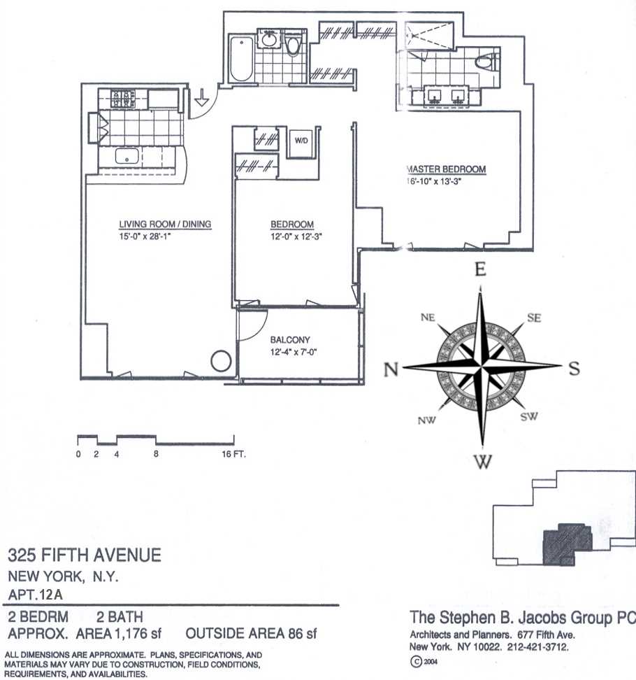 Floorplan for 325 5th Avenue, 12A