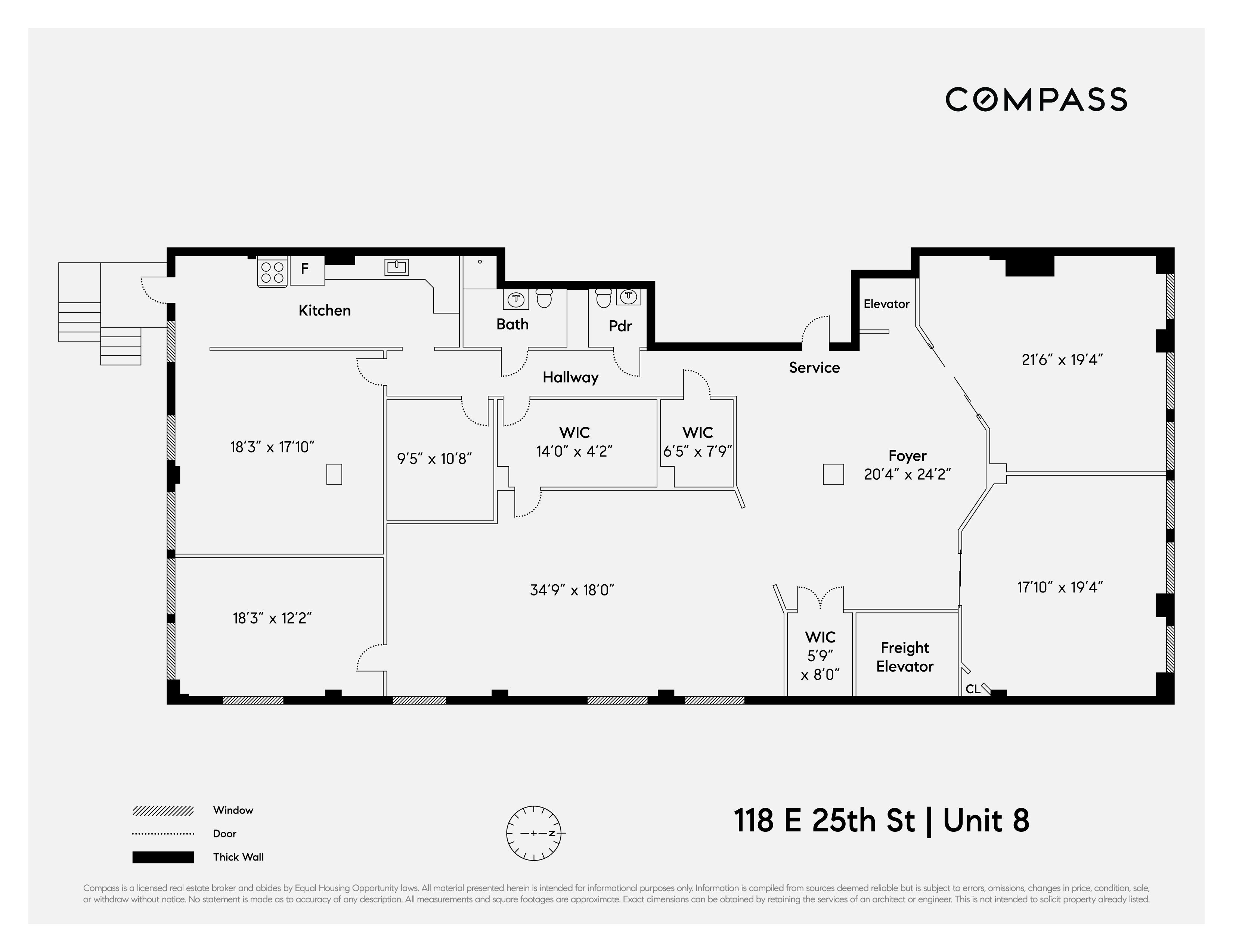 Floorplan for 118 East 25th Street, 8