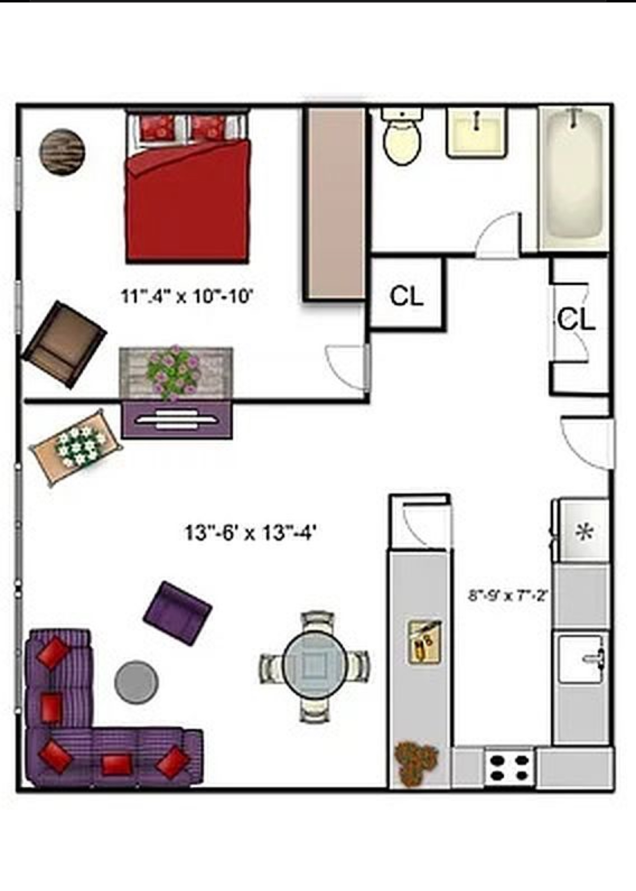 Floorplan for 400 East 14th Street, 4C