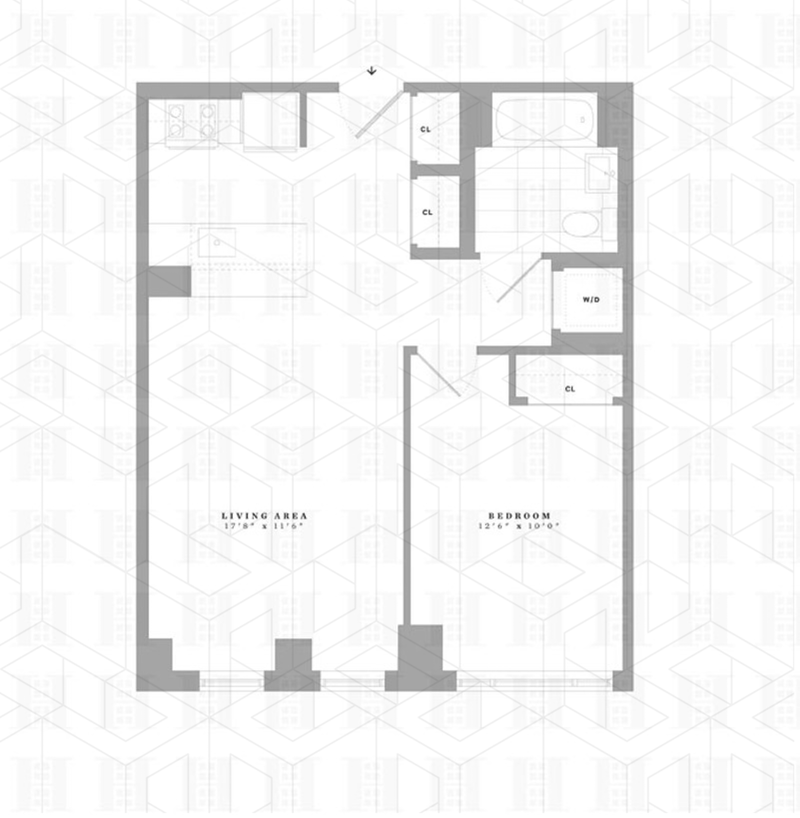 Floorplan for 171 West 131st Street, 603