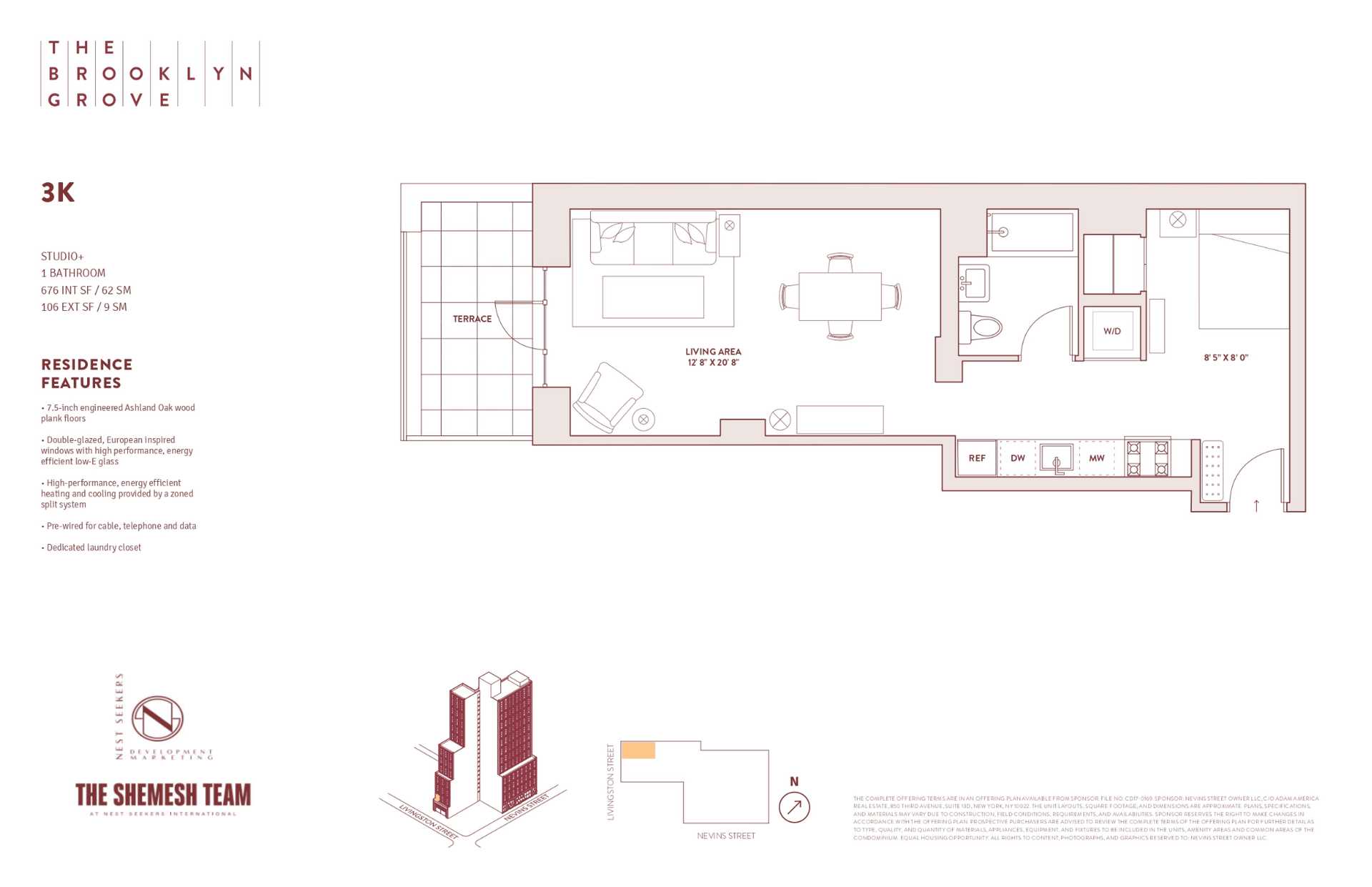 Floorplan for 10 Nevins Street, 3-K