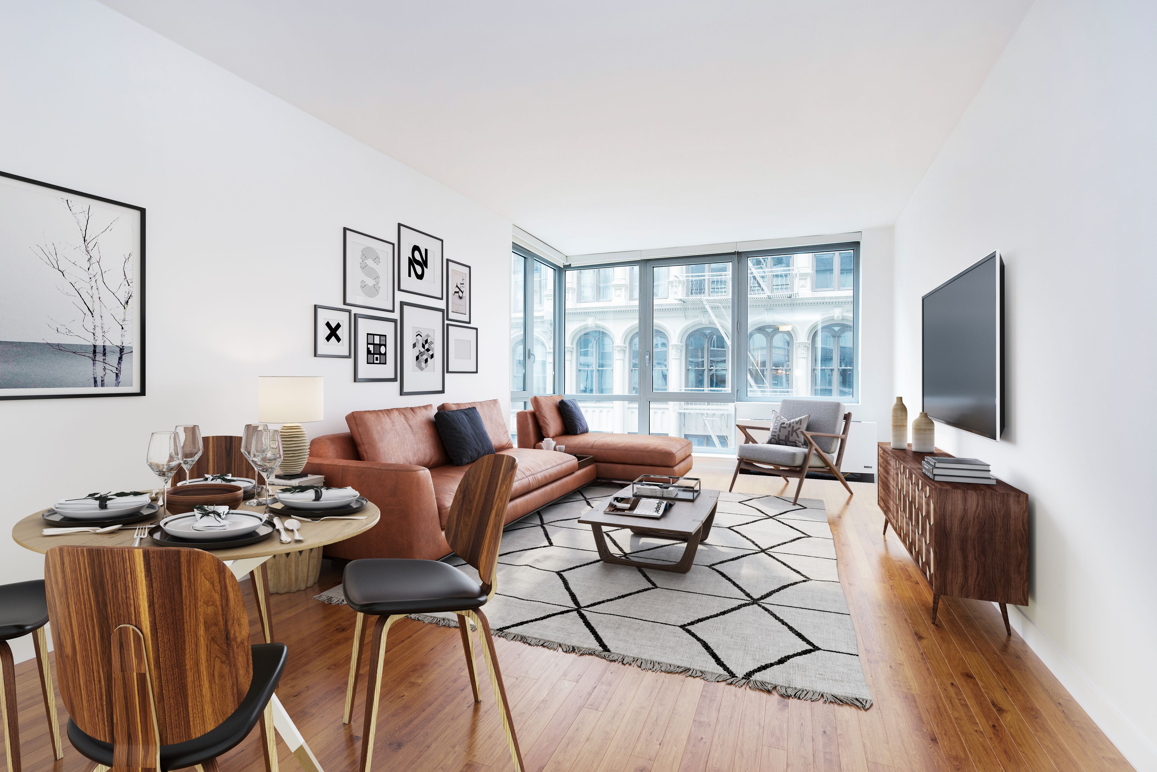 88 Leonard Street 705, Tribeca, Downtown, NYC - 1 Bedrooms  
1 Bathrooms  
3 Rooms - 