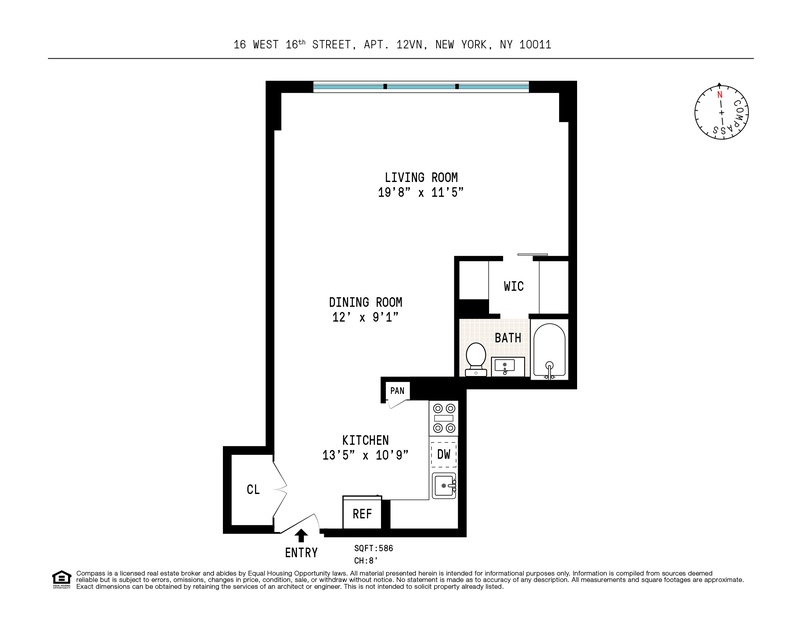 Floorplan for 16 West 16th Street, 12VN