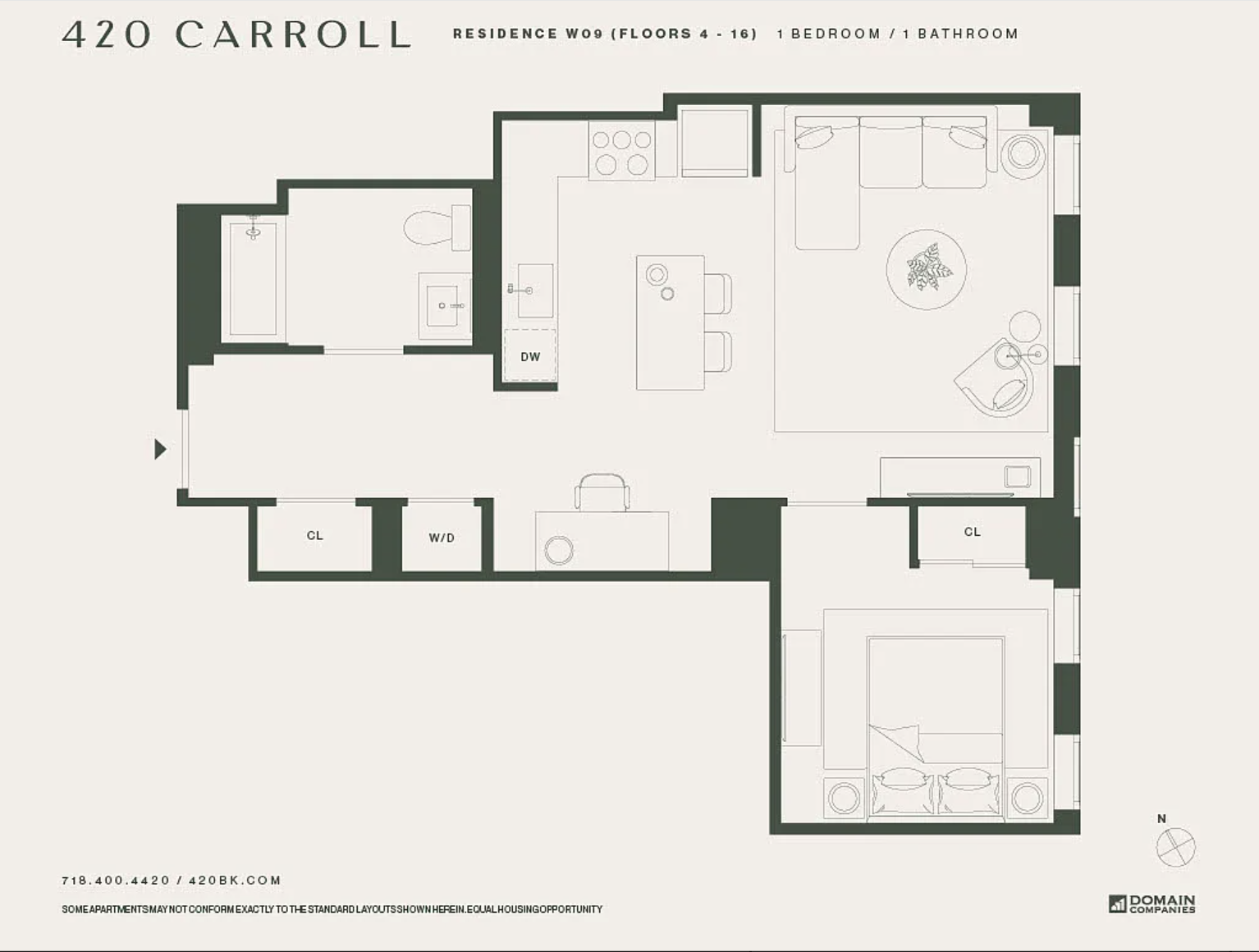 Floorplan for 420 Carroll Street, 1609