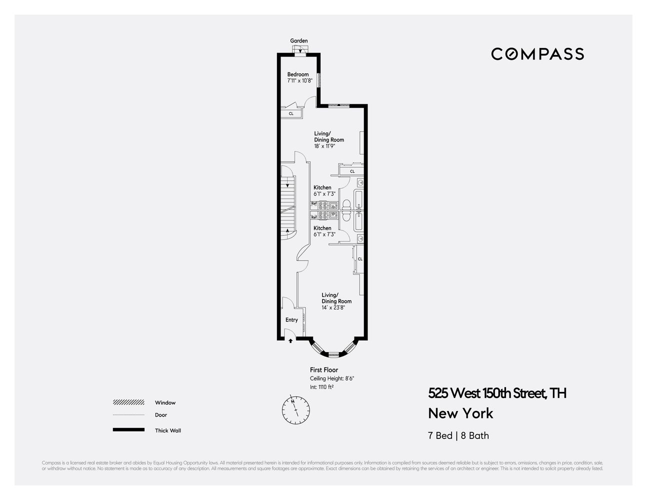 Floorplan for 525 West 150th Street