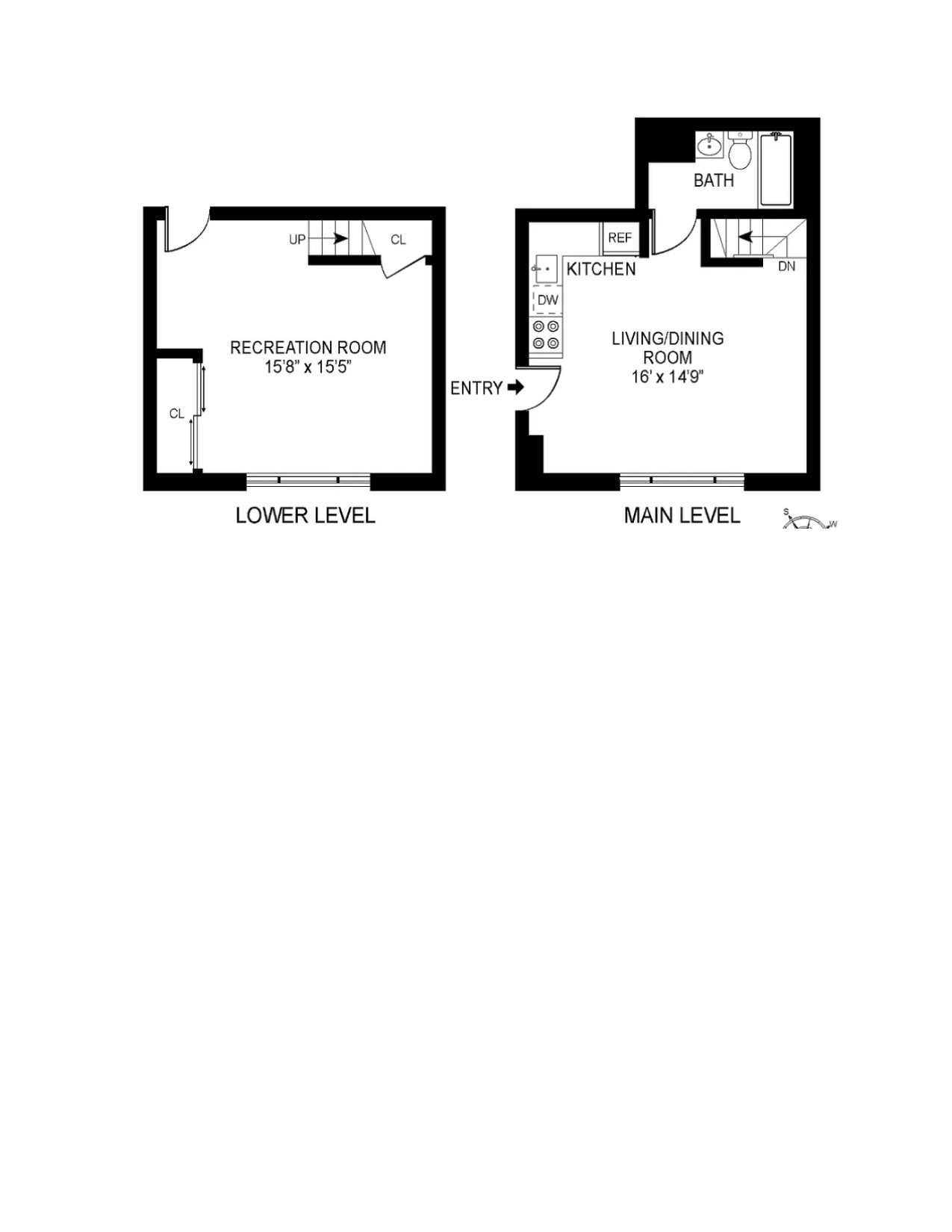 Floorplan for 17th Street, 1F