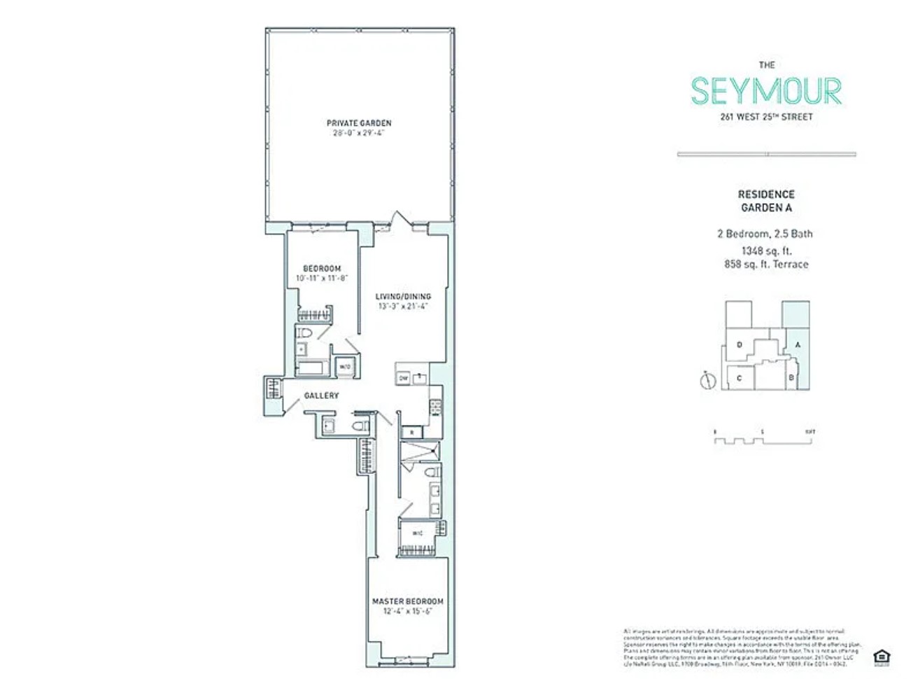 Floorplan for 261 West 25th Street, 1A