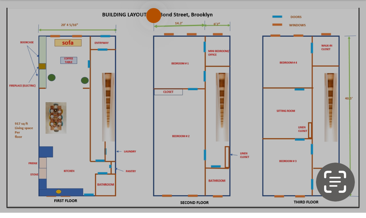 Floorplan for 189 Bond Street