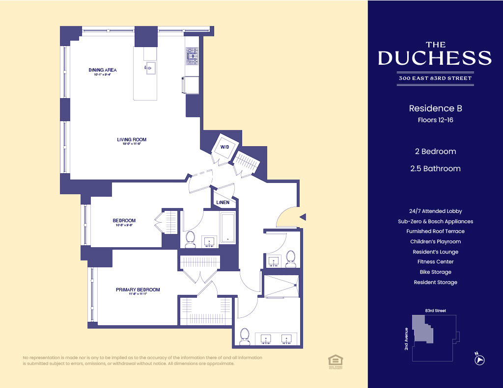 Floorplan for 300 East 83rd Street, 12B