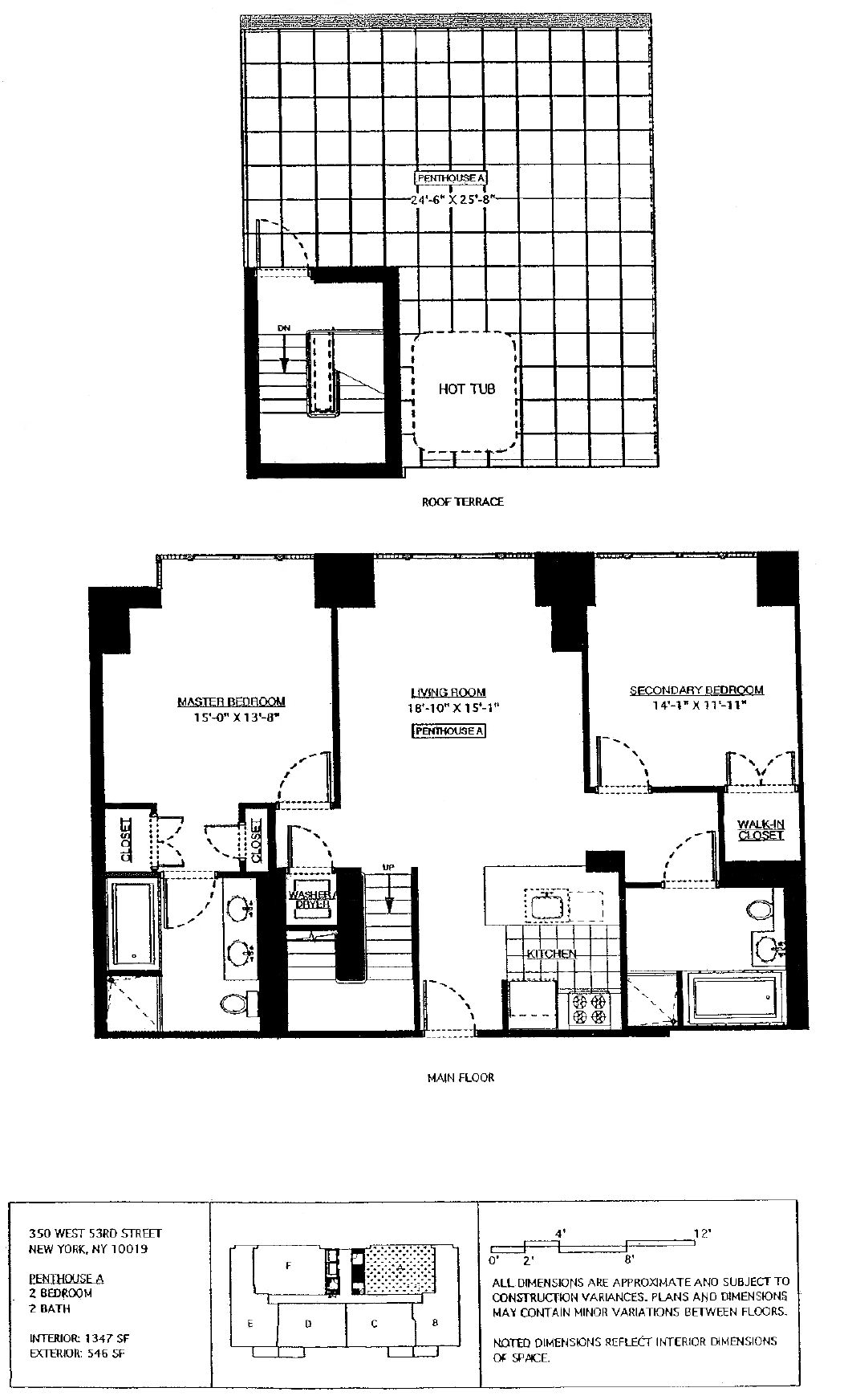 Floorplan for 350 West 53rd Street, PHA